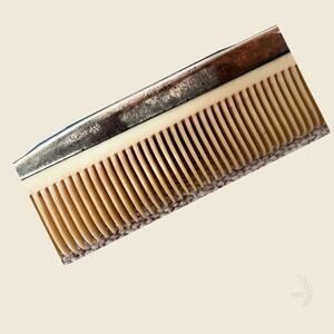 Noxzema Advertising Comb Sterling Celluloid Antique 1920s